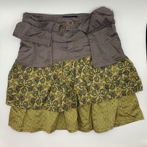 Jean Bourget Multi-Layer Kids Skirt Green